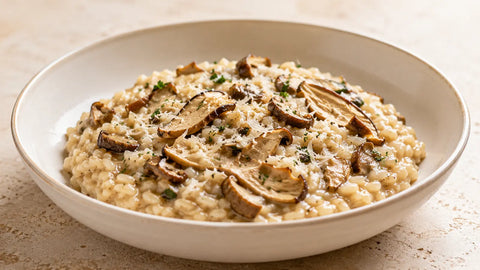 Risotto z suszonymi borowikami Boletus edulis