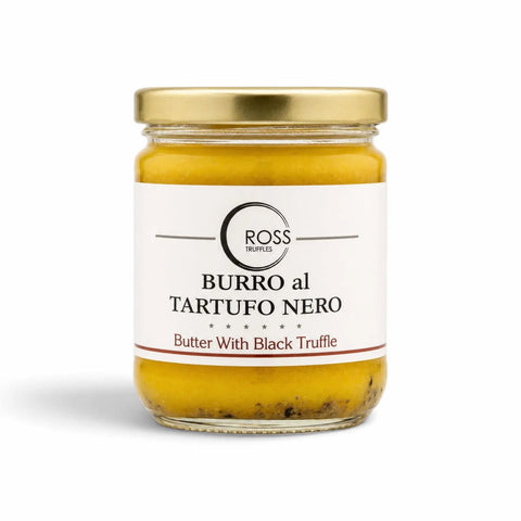 Máslo s černým lanýžem s 6 % Tuber aestivum ve sklenici o hmotnosti obsahu 160 g