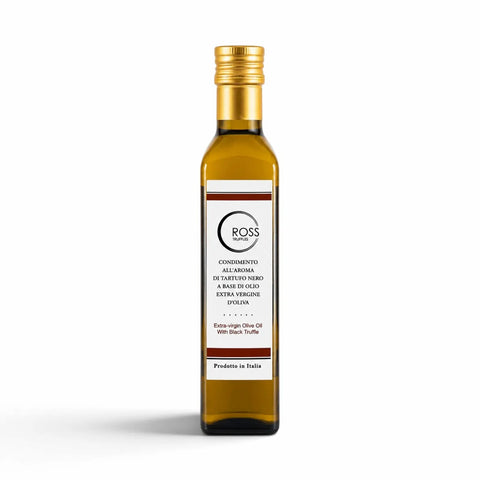 250 ml lahvička olivového oleje s černým lanýžem se 2 % aroma Tuber melanosporum
