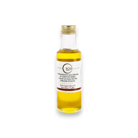 250ml bottle of extra virgin black truffle oil with gold cap for dog training purposes