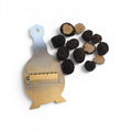 Fresh Tuber aestivum B Grade truffles showing small irregular whole specimens and a naturally cut interior