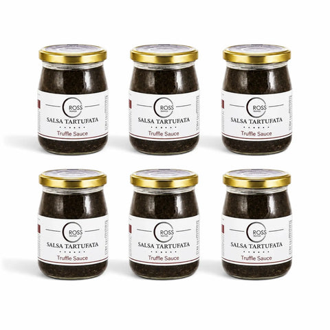 Šest 500 g sklenic s omáčkou Salsa Tartufata na bázi hub se 3 % Tuber aestivum
